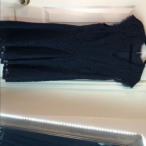 Dark Blue Lace Dress